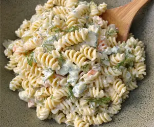 Dill Pickle Pasta Salad