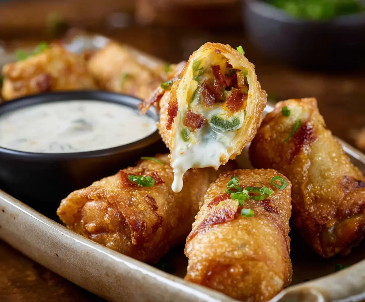 Mini Jalapeno Popper Egg Rolls