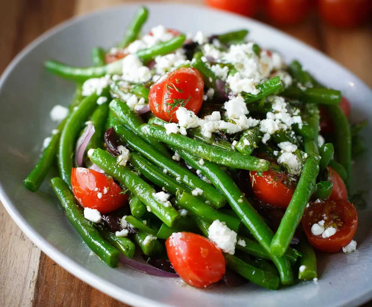 Fresh Green Bean Feta Salad Recipe