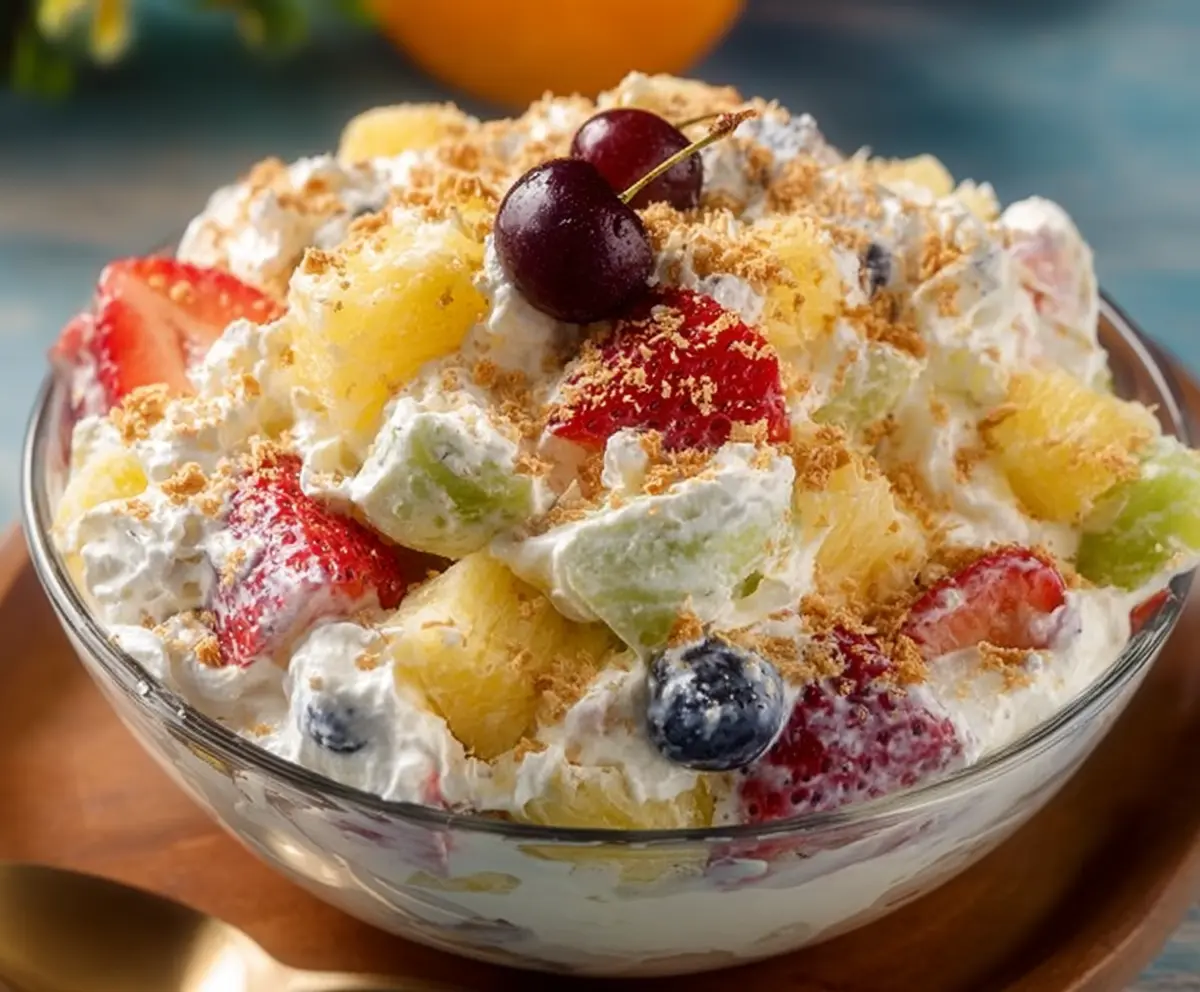 Creamy Hawaiian Cheesecake Salad