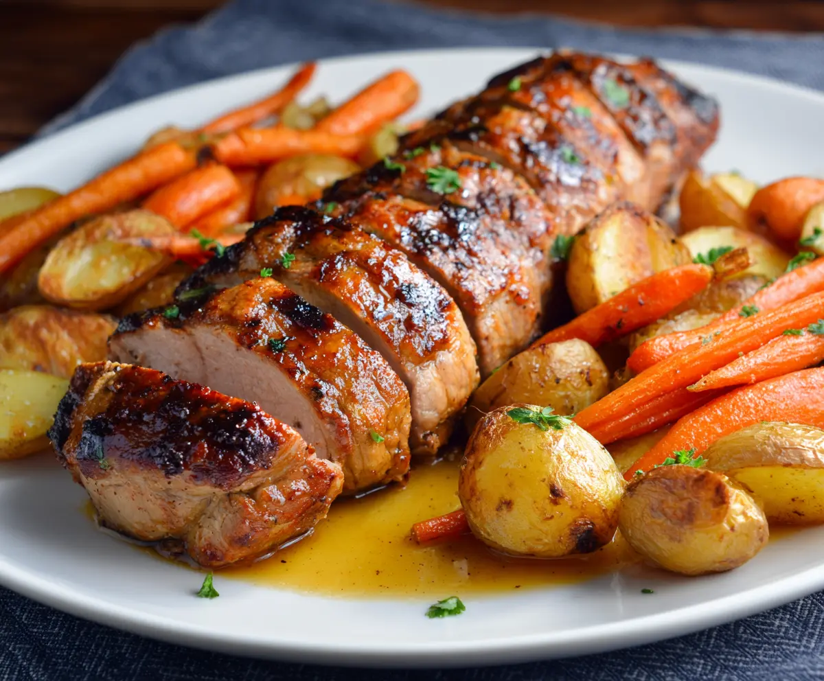 Honey Garlic Pork Tenderloin Dinner