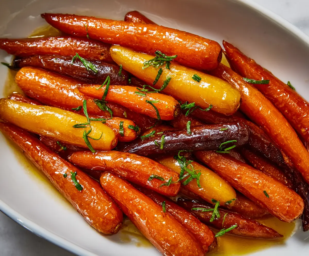 Easy Honey Glazed Roasted Carrots