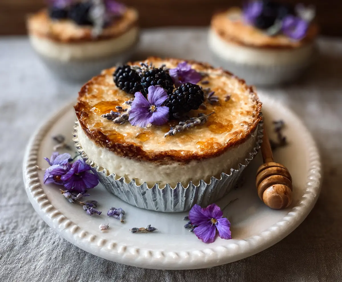 Delicious Honey Lavender Vanilla Bean Cake with floral and sweet flavors
