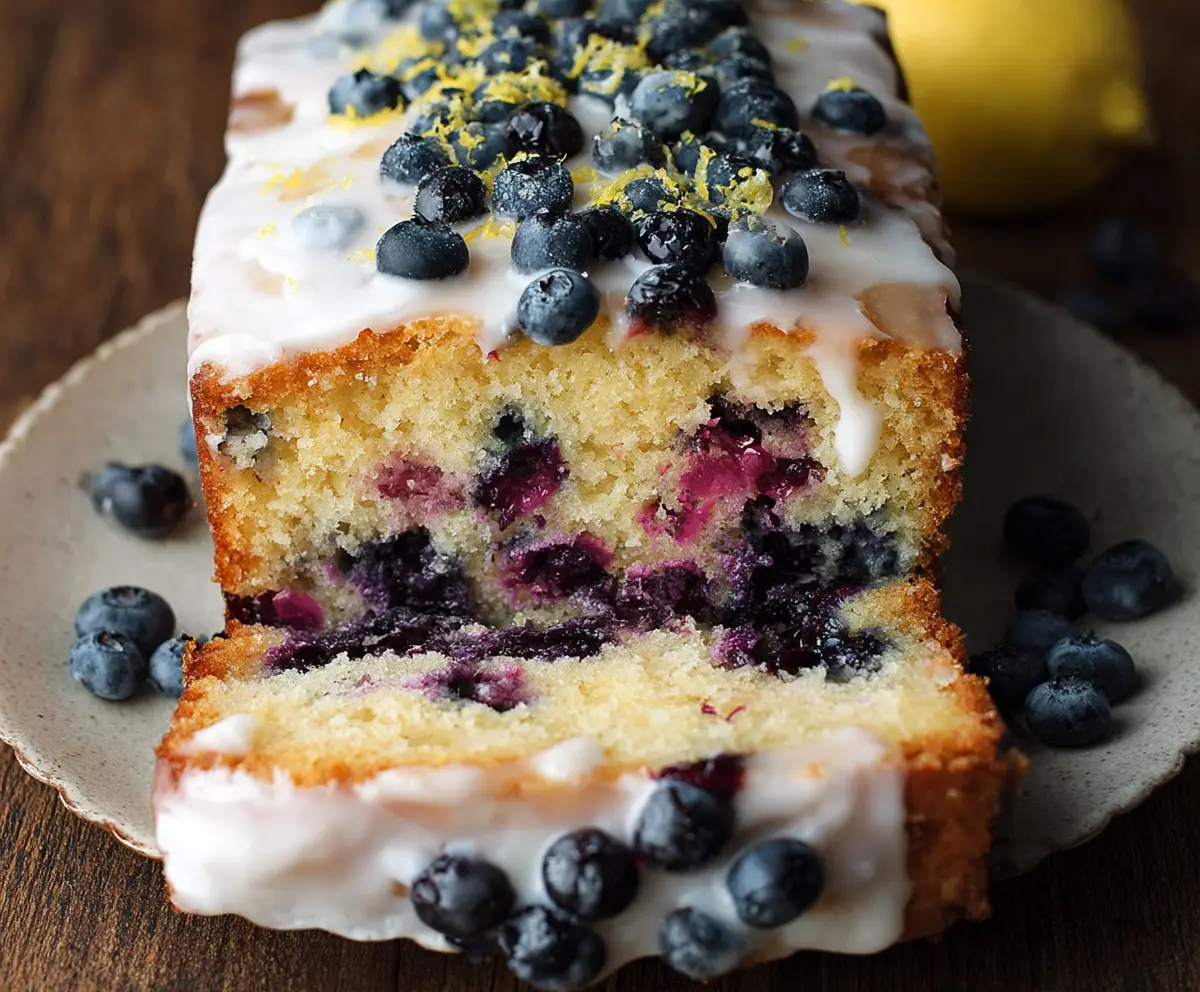 Easy Lemon Blueberry Cake Recipe