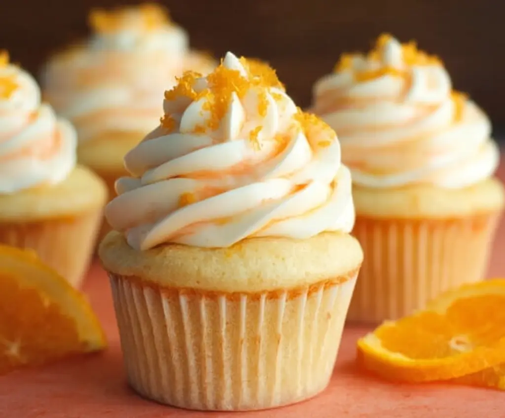 Orange Creamsicle Cupcakes