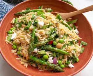 Orzo Salad with Asparagus