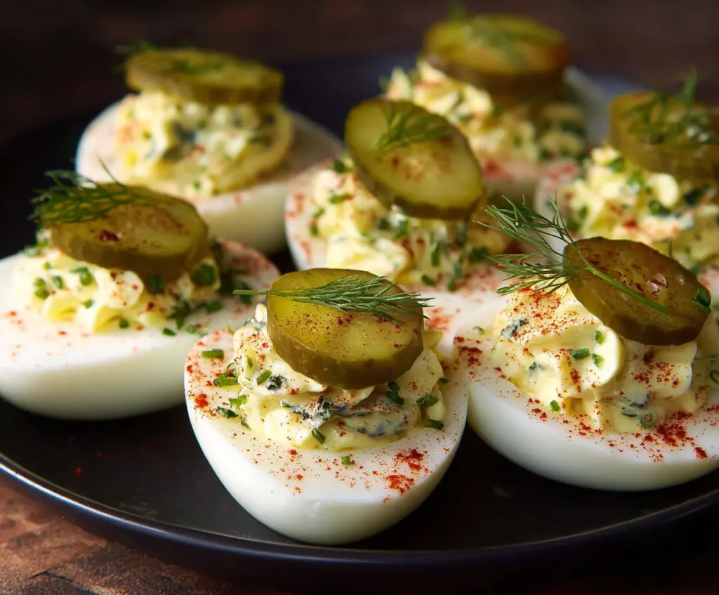 Pickle Deviled Eggs