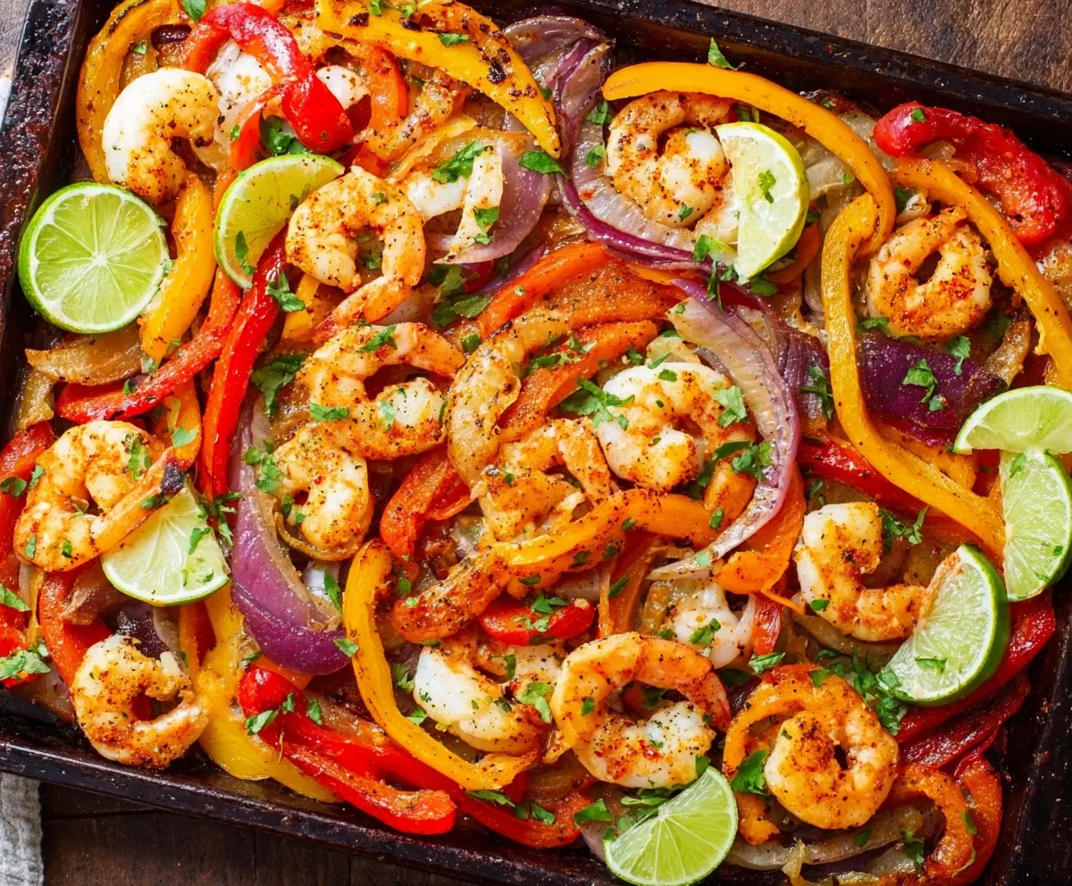 Easy Sheet-Pan Shrimp Fajitas