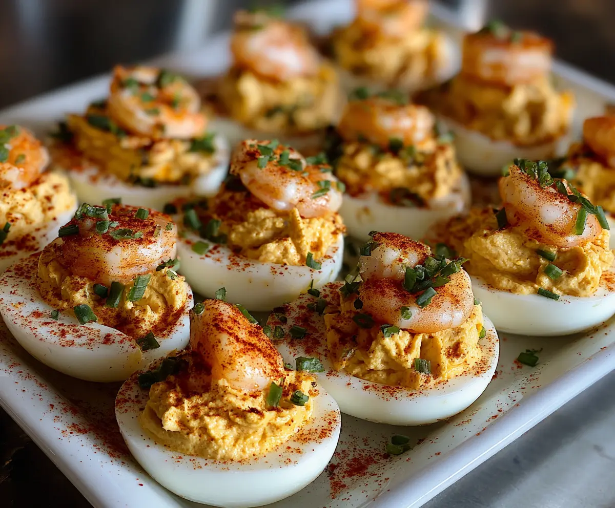 Spicy Crawfish Deviled Eggs Recipe