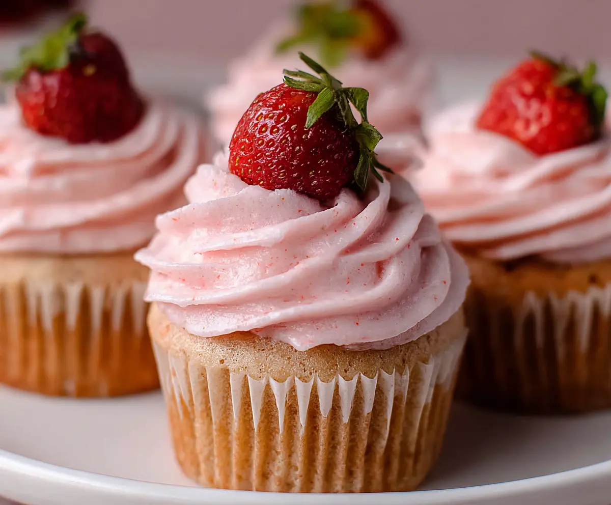 Easy Strawberry Cupcakes Recipe