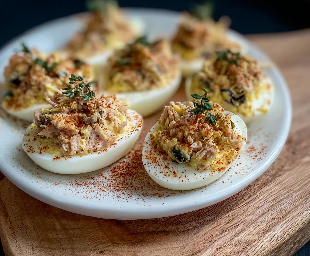 Easy Tuna Deviled Eggs Recipe