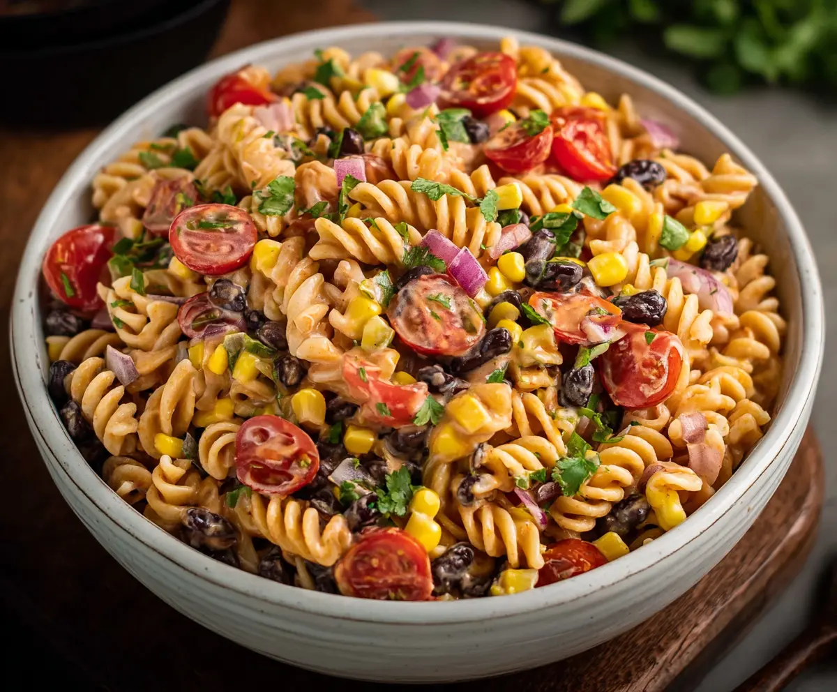 Easy Vegan Southwest Pasta Salad