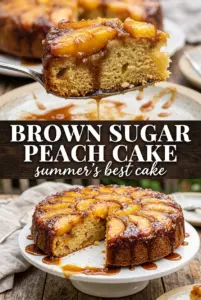 Brown Sugar Peach Cake