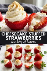 Cheesecake Stuffed Strawberries