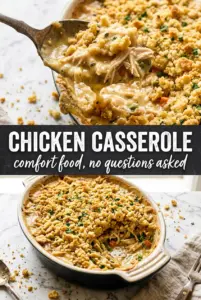 Chicken Casserole with Ritz Cracker Topping