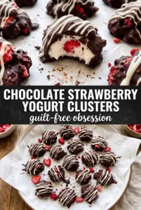 Chocolate Strawberry Yogurt Clusters