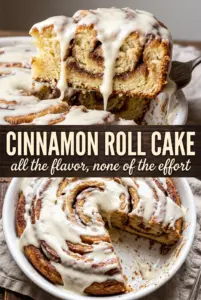 Cinnamon Roll Cake