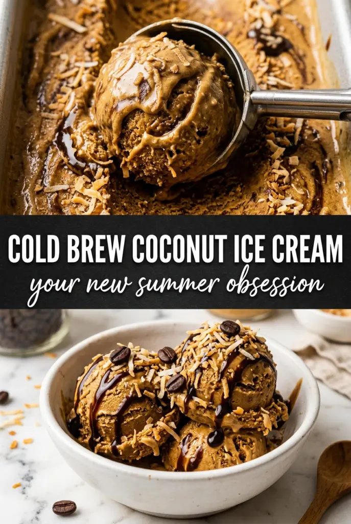 Cold Brew Coffee and Coconut Milk Ice Cream