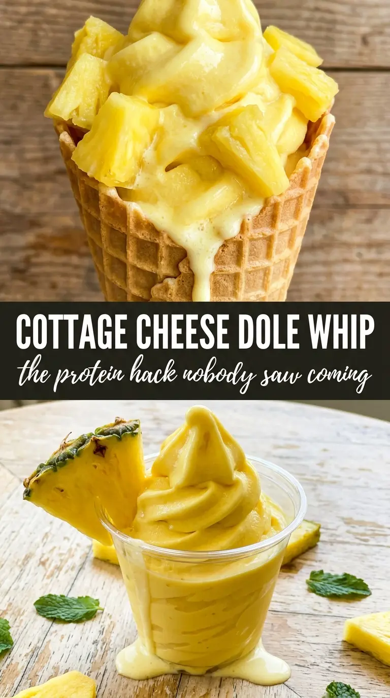 Cottage Cheese Dole Whip creamy pineapple
