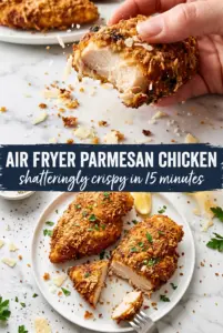 Crispy Air Fryer Parmesan Crusted Chicken