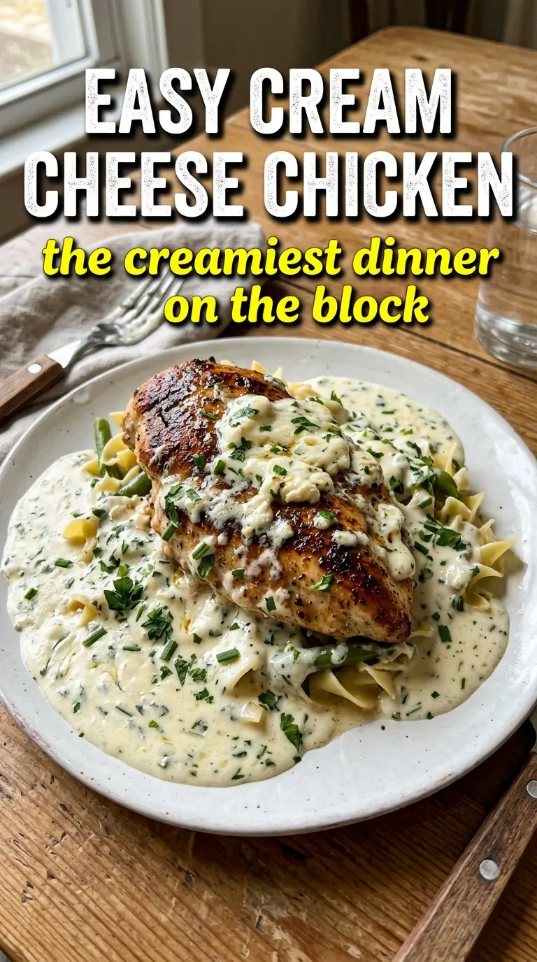 Easy Cream Cheese Chicken creamy skillet dinner