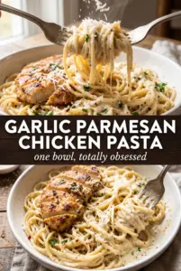Garlic Parmesan Chicken Pasta