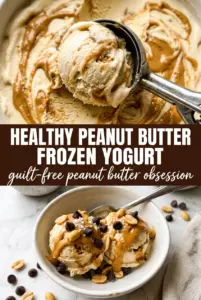 Healthy Peanut Butter Frozen Yogurt
