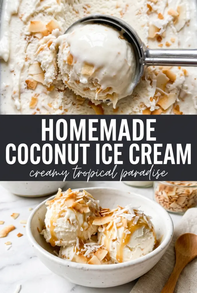 Homemade Coconut Ice Cream