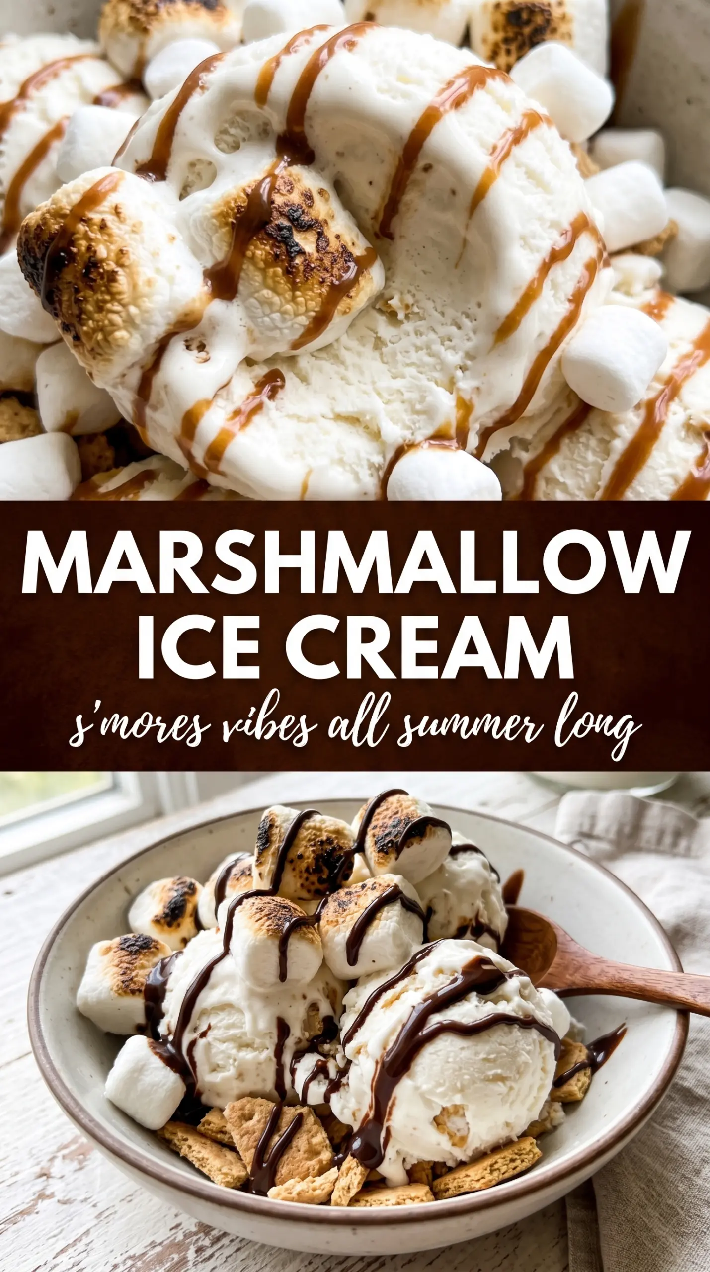 Homemade Marshmallow Ice Cream fluffy sweet