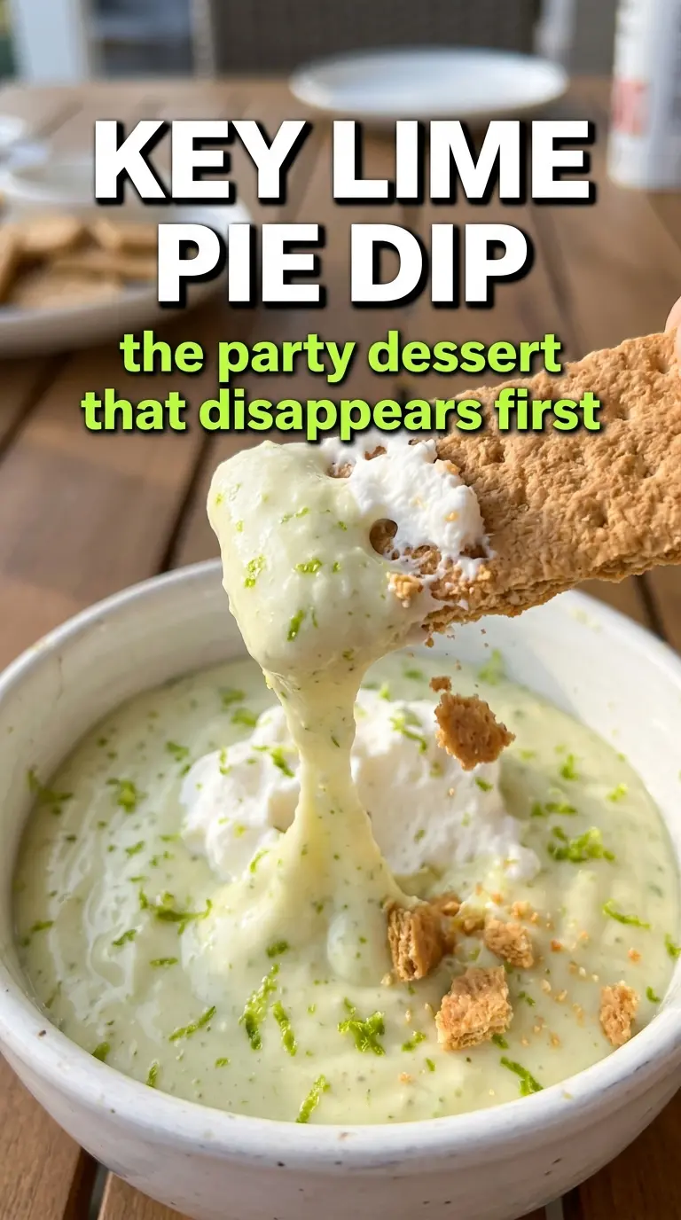 Key lime pie dip creamy citrus graham cracker