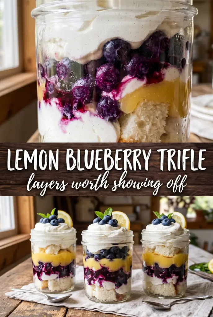 Lemon Blueberry Trifle