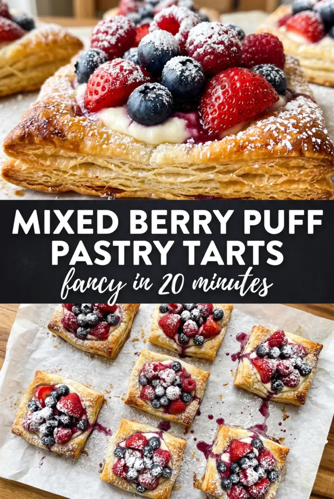 Mixed Berry Puff Pastry Tarts