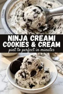 Ninja Creami Cookies and Cream Ice Cream