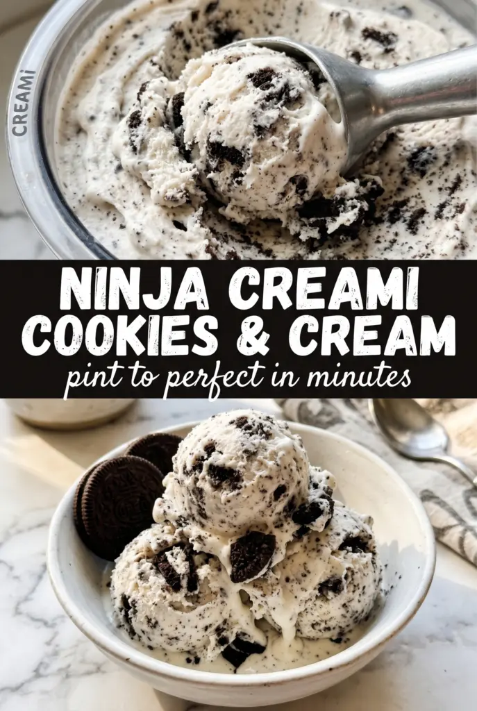 Ninja Creami Cookies and Cream Ice Cream