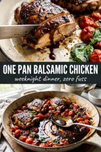 One Pan Balsamic Chicken