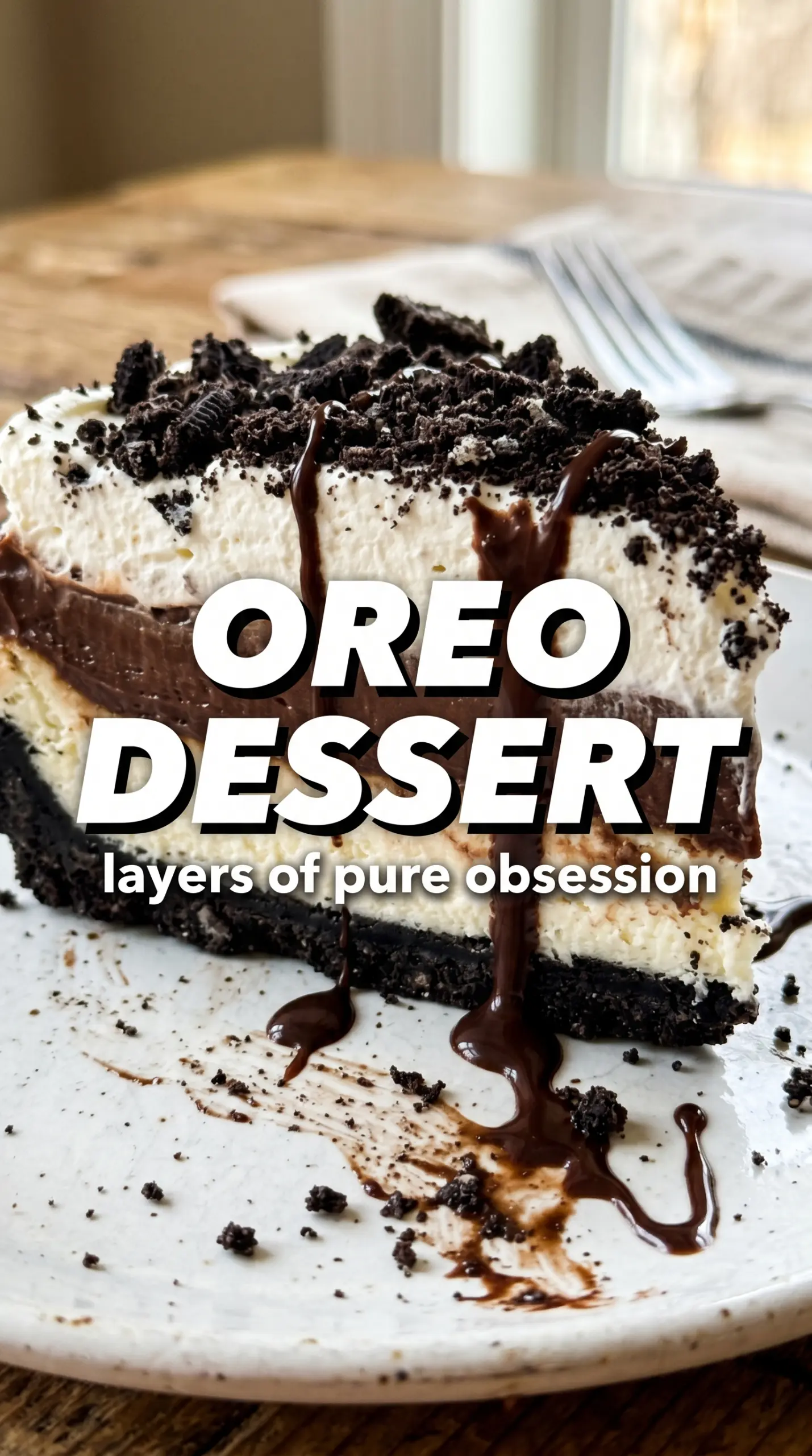 Oreo dessert creamy layered no-bake