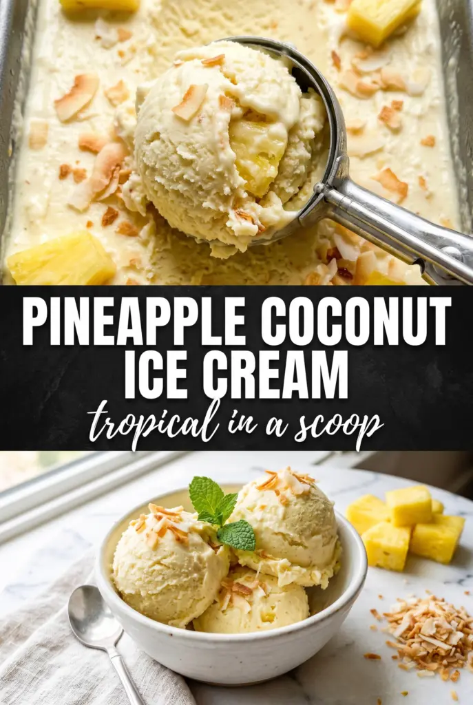Pineapple Coconut Ice Cream