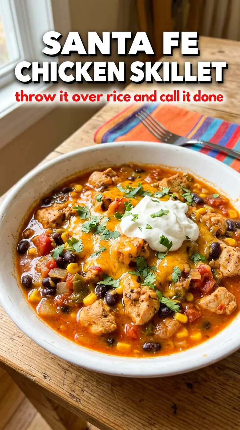 Santa Fe Chicken Skillet golden chicken Tex-Mex