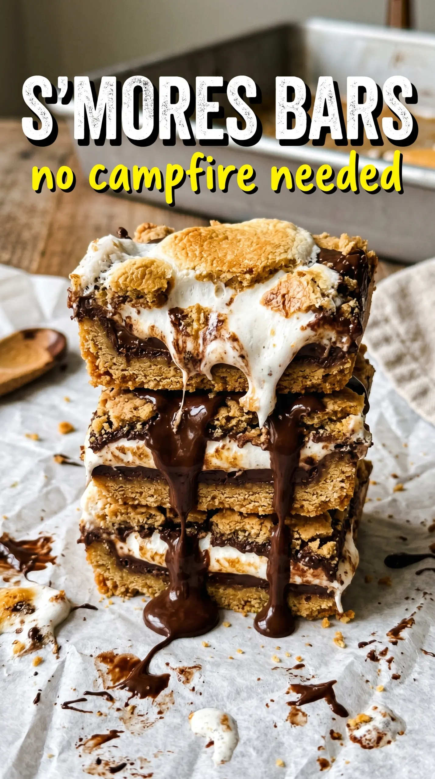 S'mores Bars toasted marshmallow chocolate
