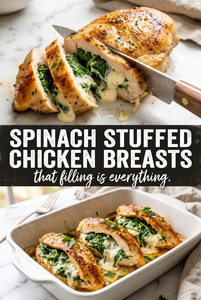 Spinach Stuffed Chicken Breasts