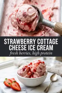 Strawberry Cottage Cheese Ice Cream