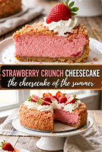 Strawberry Crunch Cheesecake
