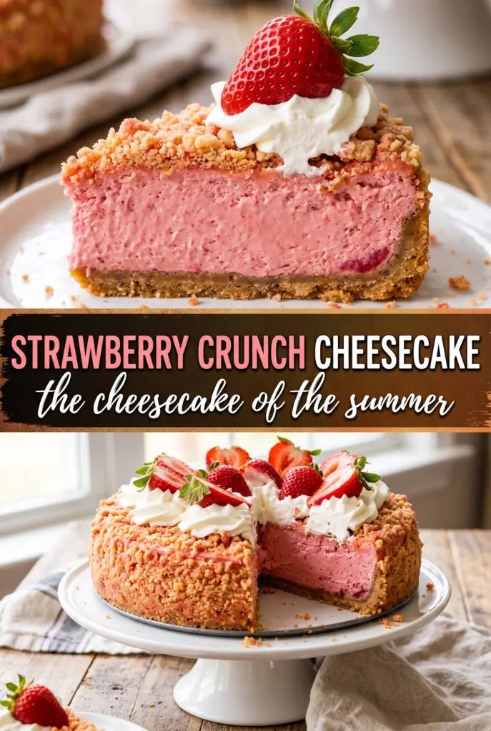 Strawberry Crunch Cheesecake