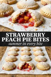 Strawberry Peach Pie Bites
