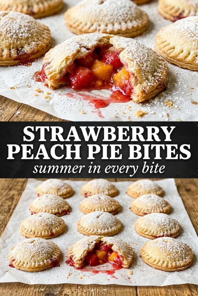 Strawberry Peach Pie Bites