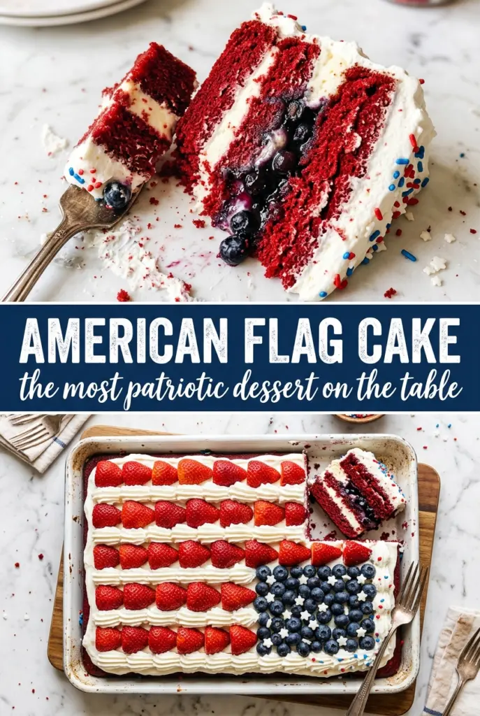 American Flag Cake