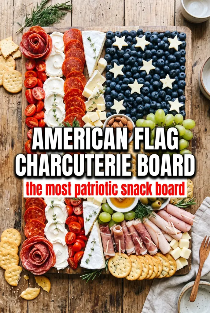 American Flag Charcuterie Board