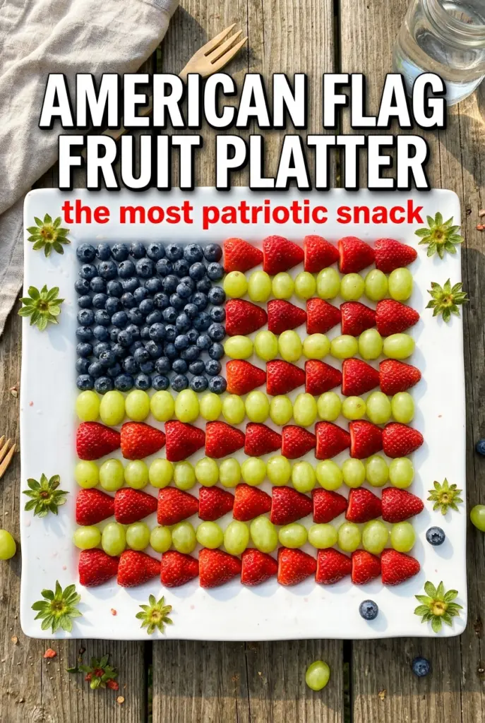 American Flag Fruit Platter