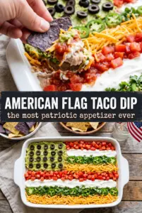 American Flag Taco Dip