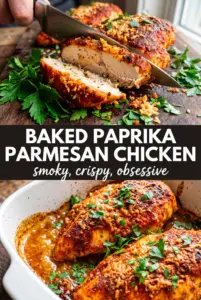 Baked Paprika Parmesan Chicken